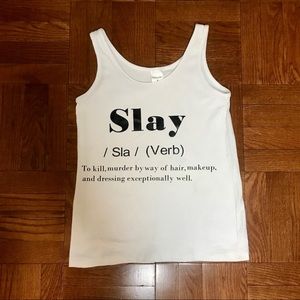 NWOT Slay Definition Tank Top